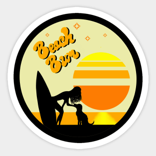 Beach Bum Sticker